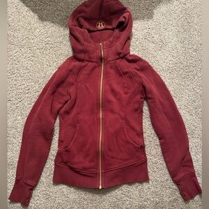 lululemon athletica Maroon Full-Zip Hoodie